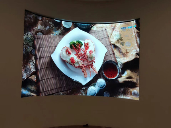 将乐室内P2.5弧形LED屏